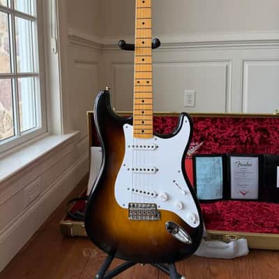 2024 Fender Custom Shop ‘54 Stratocaster 70th Anniversary Limited 2 Color Sunburst image 3