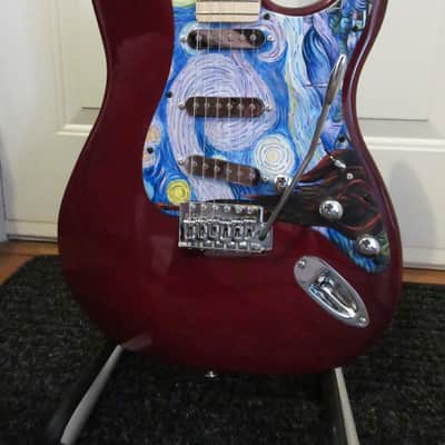 ~Cashified~ Indio Strat-Style - Van Gogh - "Starry Night" image 5