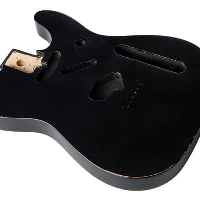 Genuine Fender ROAD WORN 50s Vintage Tele/Telecaster Body, BLACK image 4