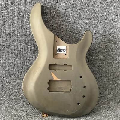 Silver Basswood Metallic Finish Bass Body image 1