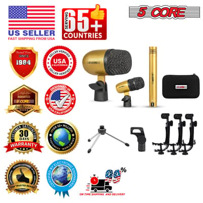 5 Core Conga Mic Snare Tom Microphone Drum Kit Condenser XLR Instrument Mics image 11