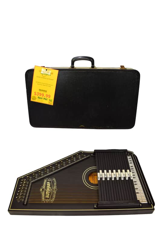 Oscar Schmidt OS73B 15-Chord Autoharp, 1930s Reissue, Black Satin w/ Case image 1