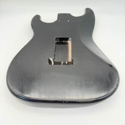 MJT Stratocaster Body Alder Relic Nitro Black 2-Post Light mjt6627 image 8