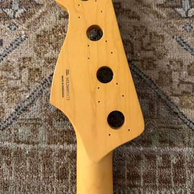 Fender Precision to Jazz Bass Conversion Neck, 20 Med Jumbo Frets, 12" Radius image 3
