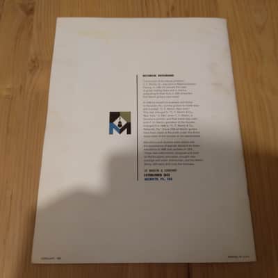 Vintage 1965 Martin Full Line Catalog! Rare, Original Case Candy, Paperwork! image 9