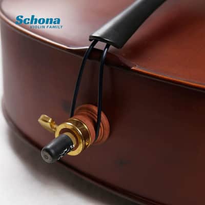 SCHONA SC-01ME - Matte Finish Solid Wood Handmade Cello with Spruce Top Maple Back/Sides 4/4 Sizey Level Exam Cello for Beginners image 5