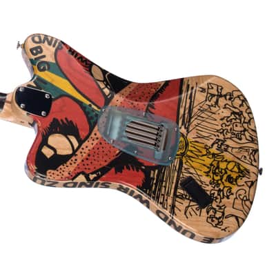 Deimel Guitarworks Firestar Artist Edition "Berlin Tonight" - Offset Electric Guitar Built-in LesLee image 4