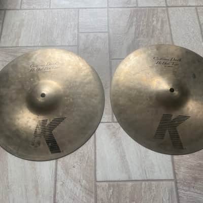 Zildjian 13" K Custom Dark Hi-Hat Cymbals (Pair) 1995 - Present - Traditional