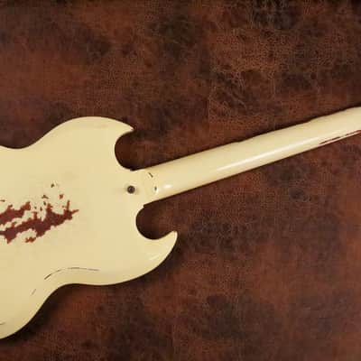 Gibson Custom 1963 SG Special Heavy Aged in Classic White image 11
