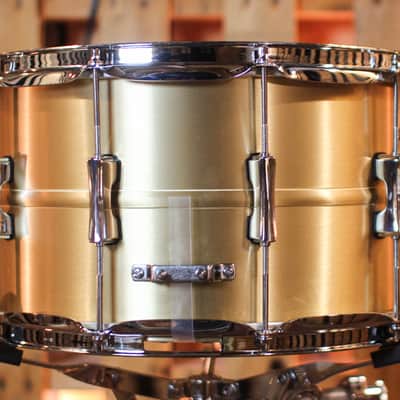 Pearl 14x8 Primal Brass Snare Drum - PSC1480B image 3