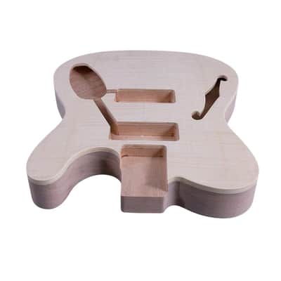 Telecaster Style Electric Guitar Body Semi Hollow, Mahogany image 3