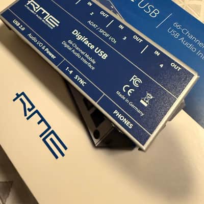 RME Digiface USB 66-Channel ADAT to USB Interface 2010s - Silver/Blue image 2