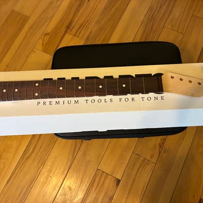 Allparts TRO-V Unfinished Lic. Fender Rosewood Telecaster Neck V Profile 21 Frets 7.25" Radius #1 image 1