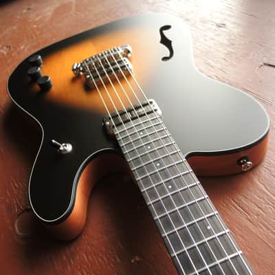 Gronlund #132. Set Neck Telecaster. Semi Hollow. TV Jones Supertron Pickups. Tonepros Bridge. image 6
