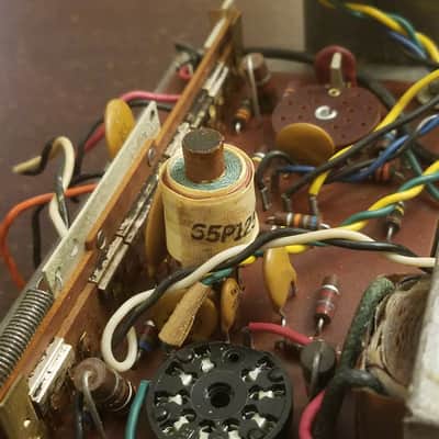 Webcor Tiny Mono Tube Amp Project 6BM8 12AX7 6X4 1961 Steel image 5
