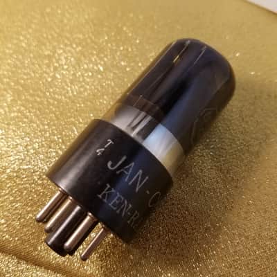 Ken-Rad VT-231 tNOS AT1000 TESTED Vacuum Tube greyglass black glass WWII military JAN-CKR-6SN7-GT dual triode 1941-1946 image 9