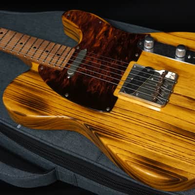 Patrick James Eggle Guitars Oz-T Tele in Torched Butterscotch w/ Roasted Flame Maple Neck image 7