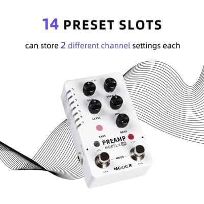 Mooer Preamp Pedal Guitar Effects Pedal with 14 Preamp Models 3 Global Cabinet Simulation Files (X2)  (Price includes the import duty for US buyer) image 2