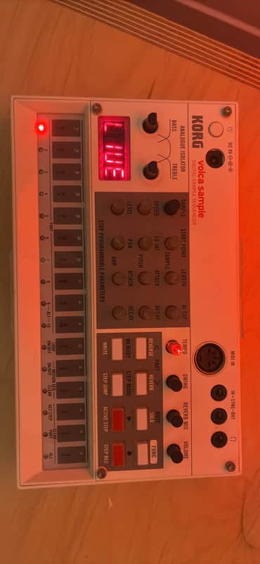Korg Volca Sample Modded Digital Sample Sequencer 2010s - White image 1