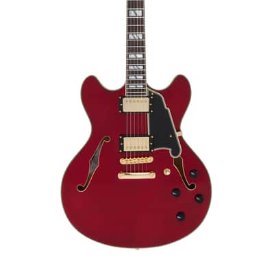 D'angelico Excel DC w/ Stop-Bar Tailpiece - Trans Cherry - B-Stock image 1
