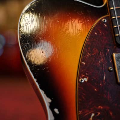 Fender Custom Shop Limited Edition Reverse '60s Tele Custom Heavy Relic 3 Tone Sunburst #R125901 image 16