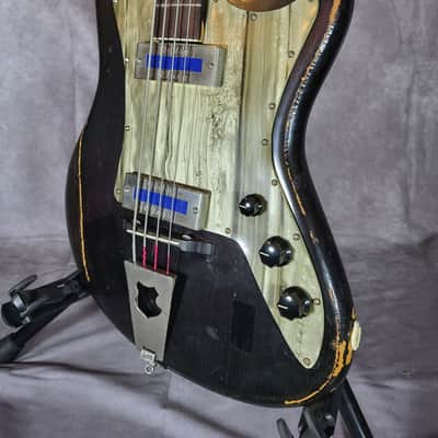 60's-70's German Jazz Bass Guitar Long Scale 4 String Rellog Gitona image 1
