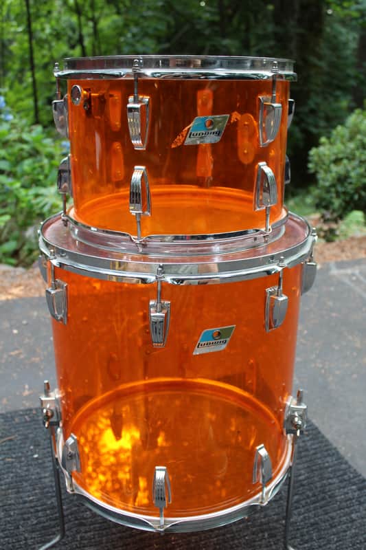 Ludwig Vistalite Toms 70's Amber image 1