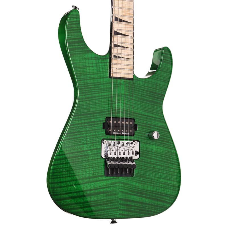 Jackson Custom Shop Soloist SL1H Flame Top Trans Green image 1