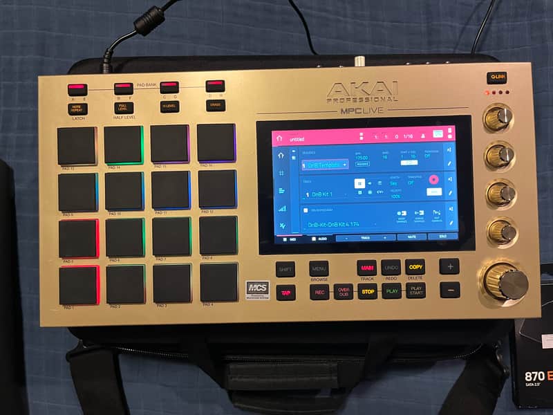 Akai MPC Live Standalone - Gold Edition + 1TB SSD and Magma Case image 1