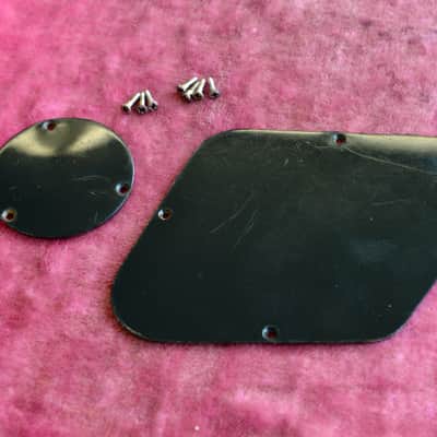 Vintage 1959 Gibson Les Paul Standard Backplates Black with "roll marks" Burst Part - Screws incl! image 1