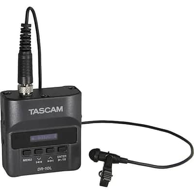 Tascam DR-10L Portable Stereo Lavalier Mic Recorder (Open) -Complete -Perfect -Free Ship image 2
