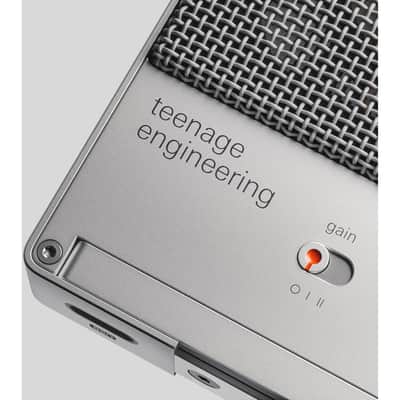 Teenage Engineering CM–15 Portable Battery-Powered Condenser Microphone Audio Converter via USB-c, preamp, line Out, and Phantom Powered mini XLR image 6