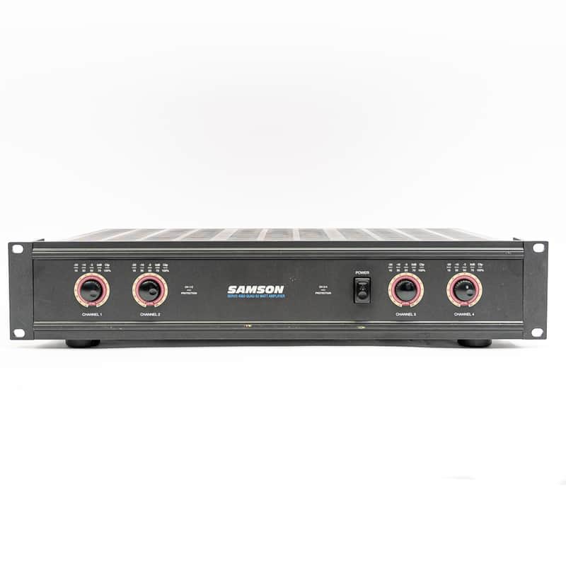 Samson Servo 4060 Quad 4-Channel Power Amplifier Rack Amp 60W x4 image 1