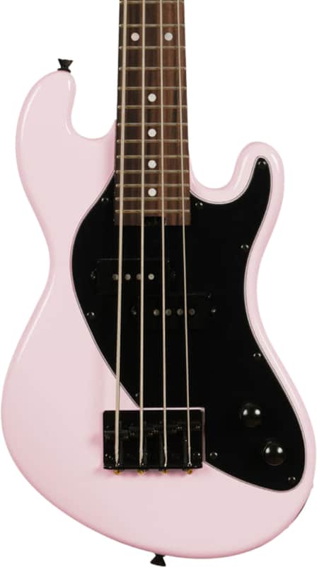 Kala Solid Body 4-String Electric U-BASS, Laurel Fingerboard, Pale Pink image 1