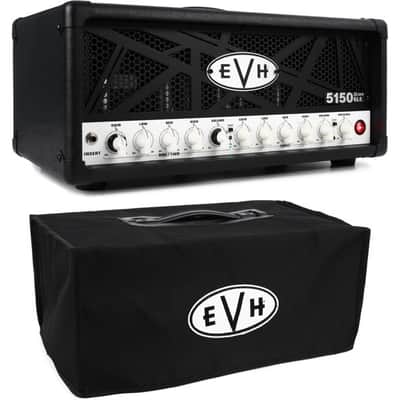 EVH 5150III 50-watt 6L6 Tube Head with Cover - Black image 2