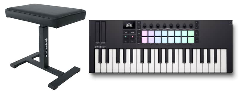 Novation LAUNCHKEY MINI 37 MK4 37-key MIDI Ableton Keyboard Controller+Bench image 1