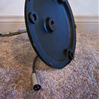 Vintage 1990's Chinese variant model / Atlas Sound MS-12C microphone floor / desk stand w XLR cable image 8