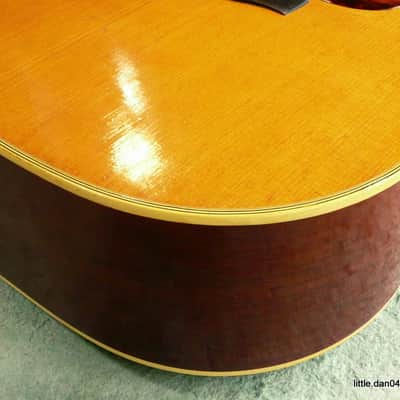 Suzuki  Three S W130 Dreadnought Acoustic Guitar Japan Vintage 1975 Natural image 10