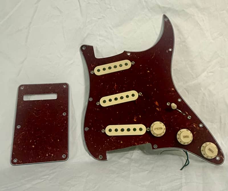 Fender Stratocaster Pickgaurd (LOADED) 2023  - Red Tortoise Shell image 1