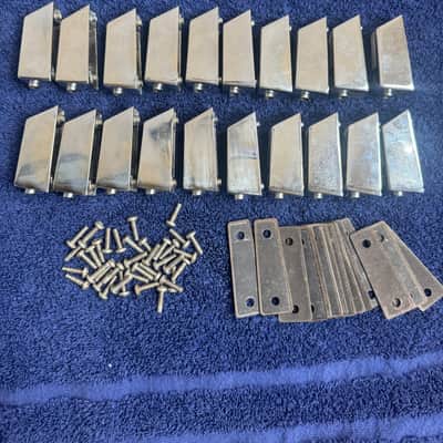 Sonor Lot of 20 Bass or Tom Drum Lugs - Lite SonorLite Phonic Item 741 260/380 80s - Chrome image 6