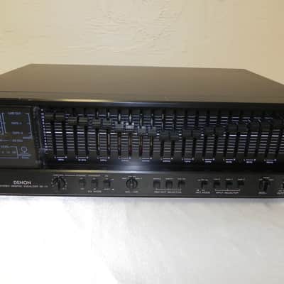 Denon DE-70 Dual 12 Band Stereo Graphic Equalizer MIJ 1980's Black image 1