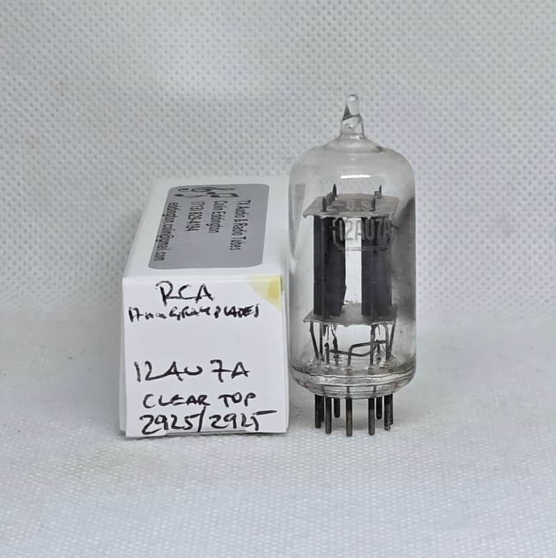RCA 12AU7A Clear Top Perfectly Balanced Single NOS 12AU7 Cleartop image 1