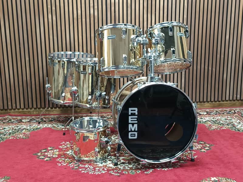 Remo Acousticon Kit In Mirror Gold – 20″, 16″,14″,13″,12″&10″ image 1