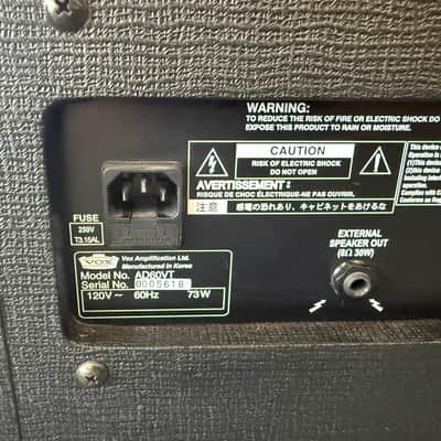 Vox AD60VT Valvetronix 60-Watt 1x12" Hybrid Guitar Combo 2000's- Blue image 11