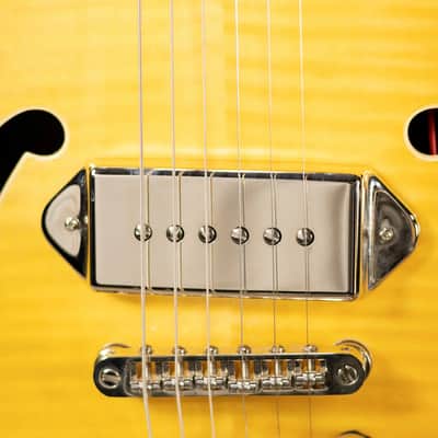 Epiphone Wildkat Semi-Hollow Electric Guitar - Antique Natural with Hardshell Case - Used image 10
