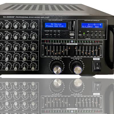 Singtronic Karaoke 3000W Amplifier Mixer Machine + UHF Wireless Microphones image 2