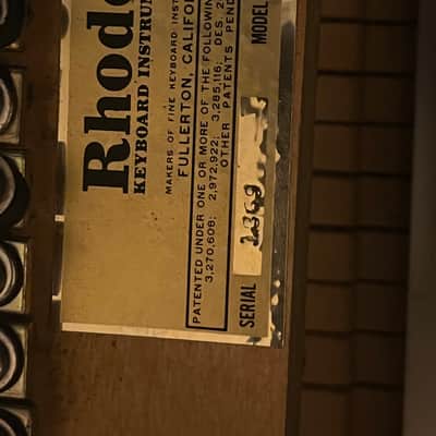 Fender Rhodes Piano Bass -Black image 7