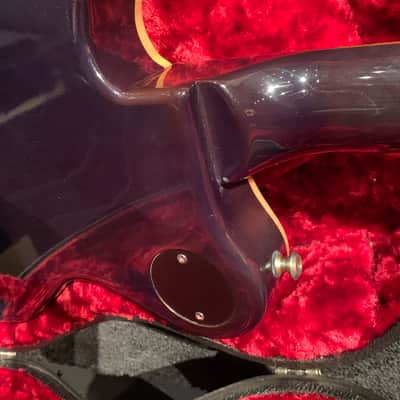Grosh Set Neck 2005 Blue Brazilian Rosewood image 9