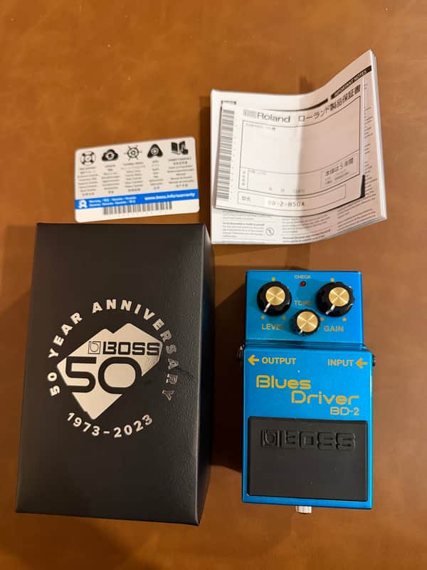 Boss BD-2-B50A 50th Anniversary Blues Driver Complete In Box image 1