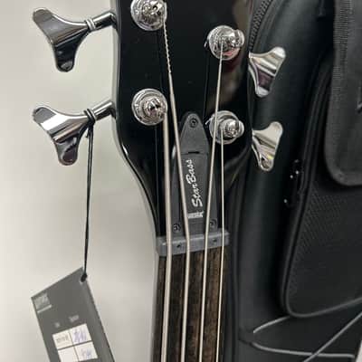 Warwick  Rockbass Star Bass 4 String Semi-Hollow Bass Guitar FRETLESS 2025 - Solid Black High Polish image 3
